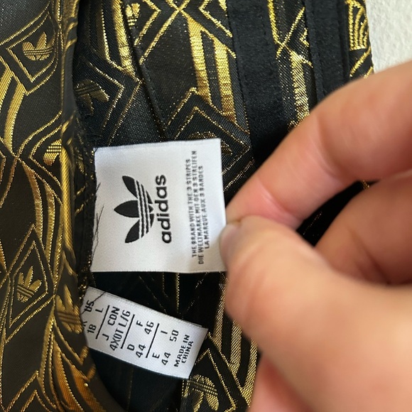 Premium Superstar Adidas Women’s Reversible Gold/Black Track Pants - Picture 9 of 11